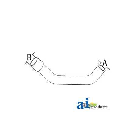 A & I Products Radiator Hose, Lower 10" x2" x13.5" A-401426R1